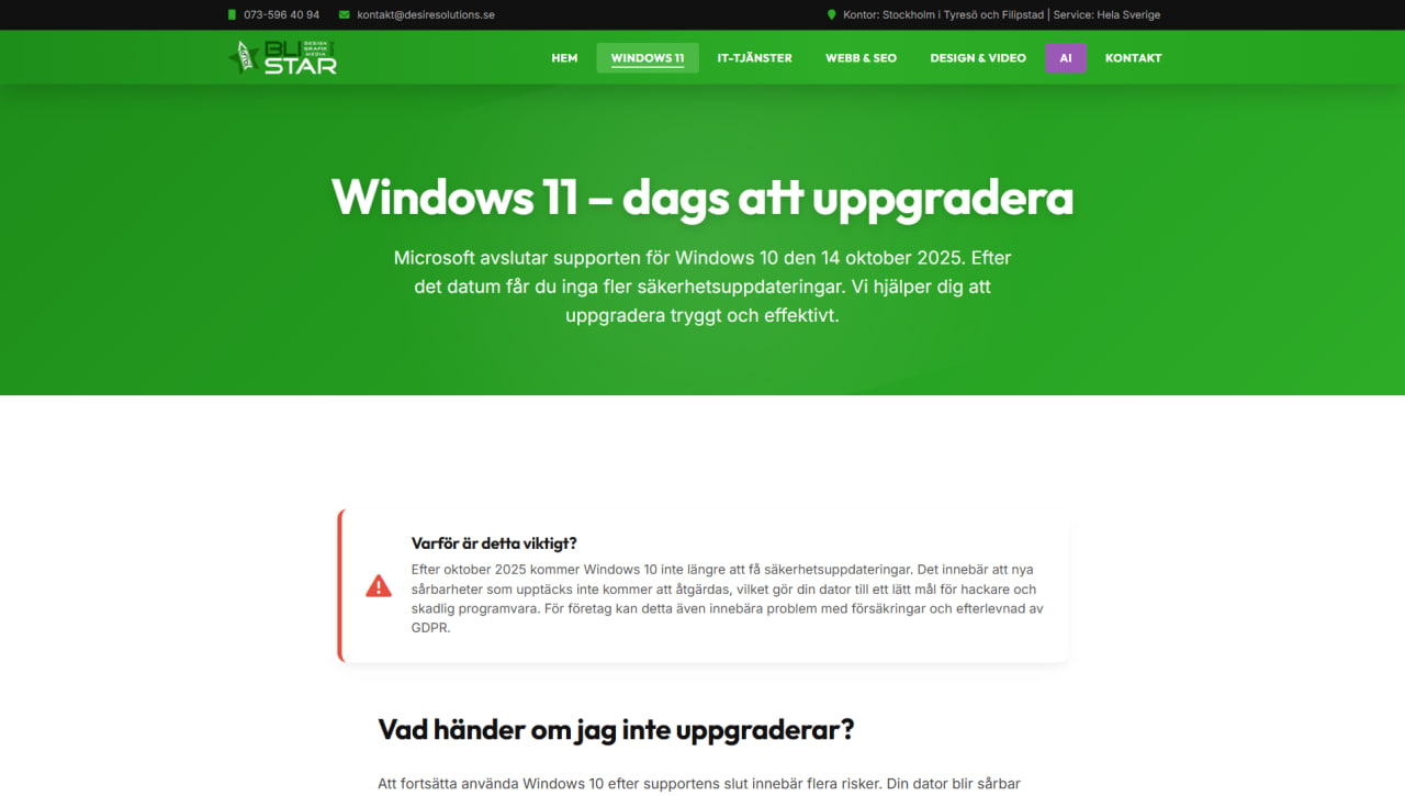 Windows 11 — Dags att uppgradera? Vi hjälper dig!
