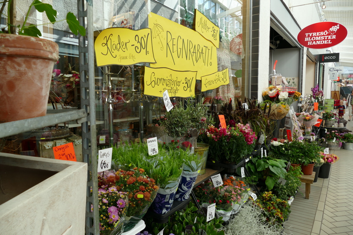 Blomsterhandel i Tyresö Centrum