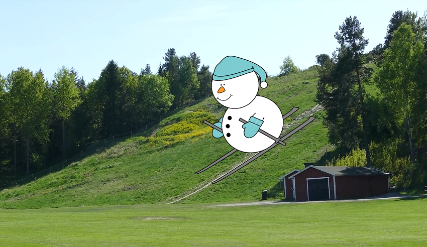 Skidbacke i Tyresö - Alby Friluftsgård